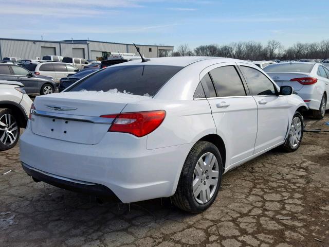 1C3CCBAG5DN721505 - 2013 CHRYSLER 200 LX WHITE photo 4