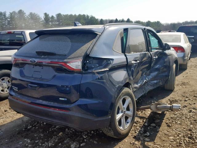 2FMPK4G90HBB34629 - 2017 FORD EDGE SE BLUE photo 4