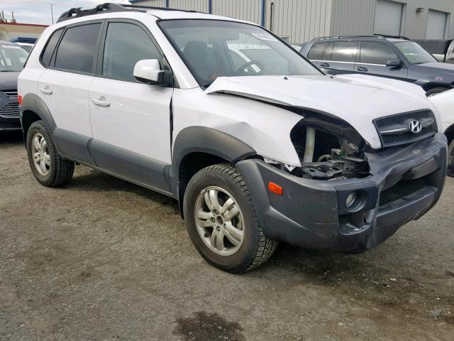 KM8JN12D38U899593 - 2008 HYUNDAI TUCSON SE WHITE photo 1