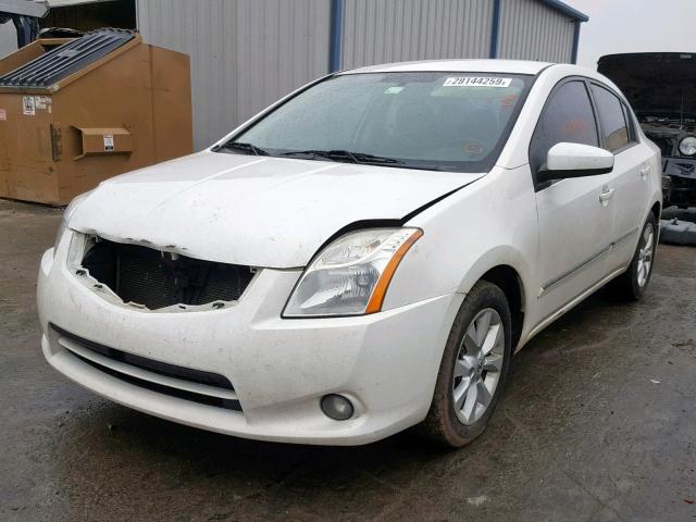 3N1AB6AP0AL638480 - 2010 NISSAN SENTRA WHITE photo 2