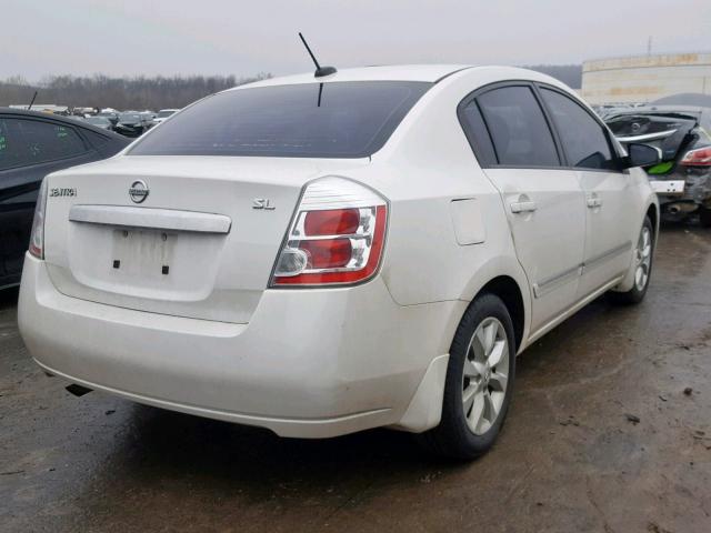 3N1AB6AP0AL638480 - 2010 NISSAN SENTRA WHITE photo 4