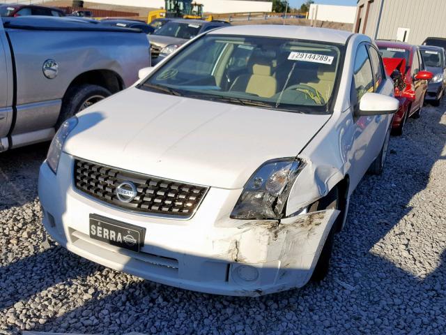 3N1AB61E28L681419 - 2008 NISSAN SENTRA 2.0 WHITE photo 2