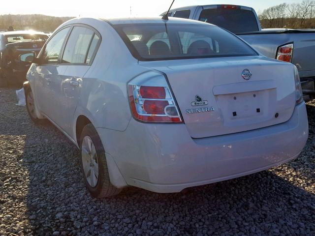 3N1AB61E28L681419 - 2008 NISSAN SENTRA 2.0 WHITE photo 3