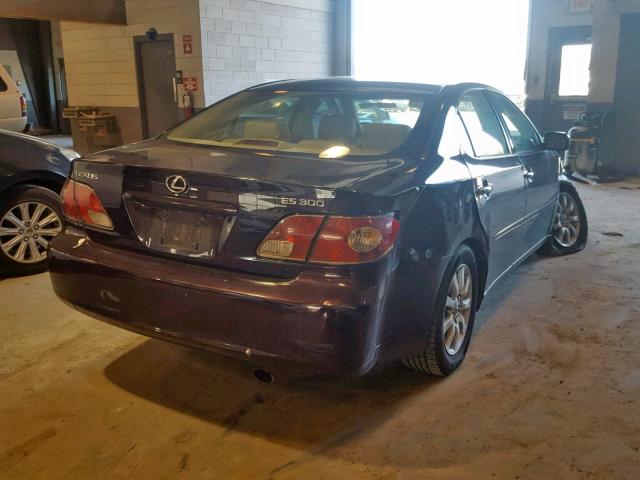 JTHBF30G636011154 - 2003 LEXUS ES 300 BURGUNDY photo 4