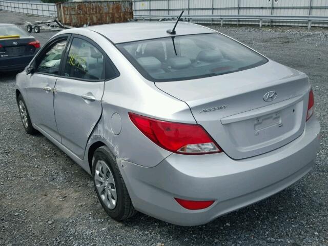 KMHCT4AE2GU968461 - 2016 HYUNDAI ACCENT SE SILVER photo 3