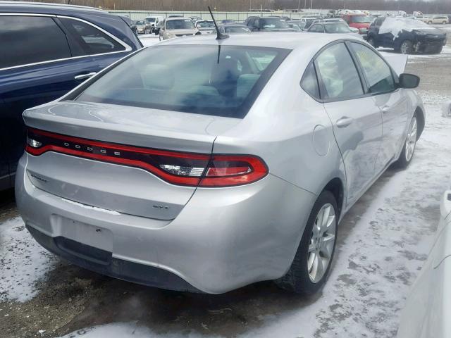 1C3CDFBA9DD139735 - 2013 DODGE DART SXT SILVER photo 4