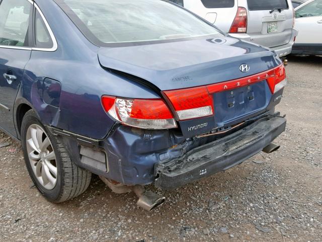 KMHFC46F08A321803 - 2008 HYUNDAI AZERA SE BLUE photo 9