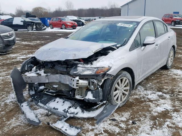 19XFB2F93CE069329 - 2012 HONDA CIVIC EXL SILVER photo 2