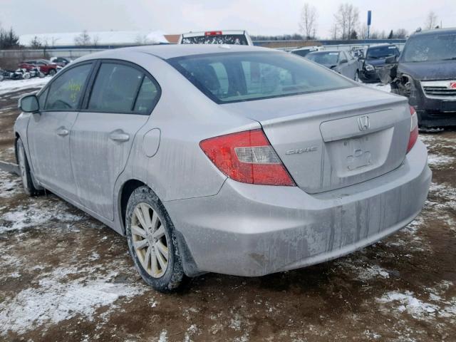 19XFB2F93CE069329 - 2012 HONDA CIVIC EXL SILVER photo 3