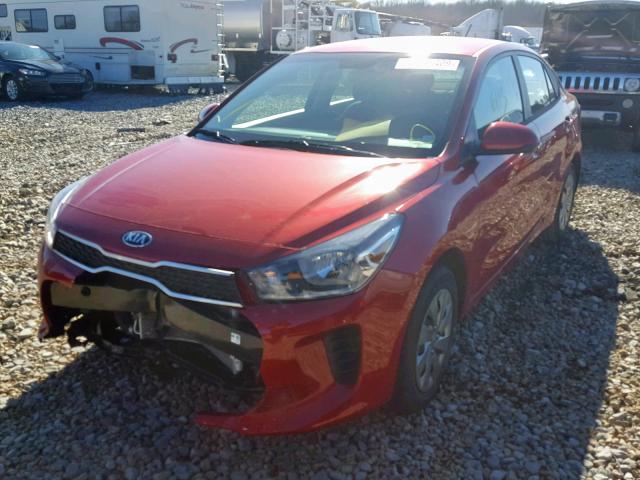 3KPA24AB5KE160570 - 2019 KIA RIO S RED photo 2