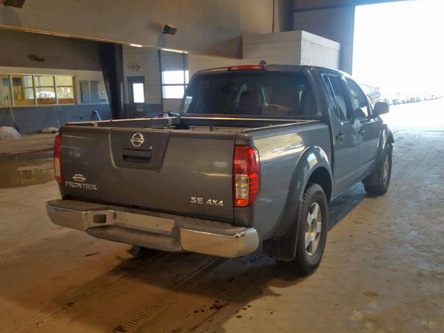 1N6AD07W15C462525 - 2005 NISSAN FRONTIER C GRAY photo 4