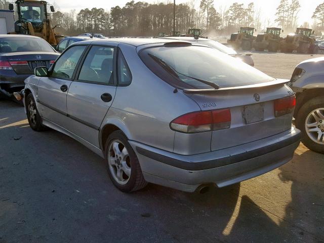 YS3DF55K6Y2001217 - 2000 SAAB 9-3 SE SILVER photo 3