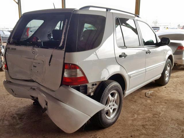 4JGAB54E21A251918 - 2001 MERCEDES-BENZ ML 320 WHITE photo 4