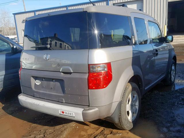 5J6YH17573L006443 - 2003 HONDA ELEMENT EX SILVER photo 4