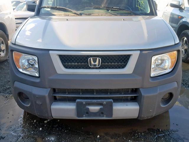 5J6YH17573L006443 - 2003 HONDA ELEMENT EX SILVER photo 9