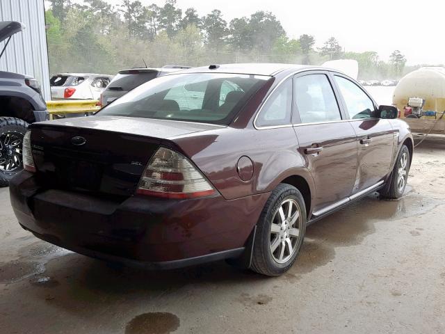 1FAHP24W79G104875 - 2009 FORD TAURUS SEL BROWN photo 4