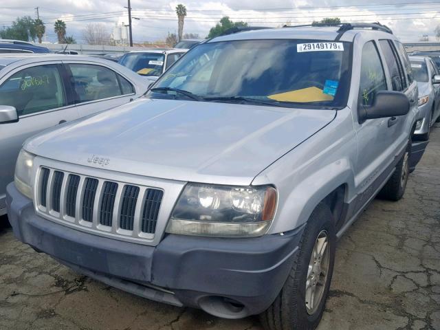 1J4GX48NX4C403788 - 2004 JEEP GRAND CHER GRAY photo 2