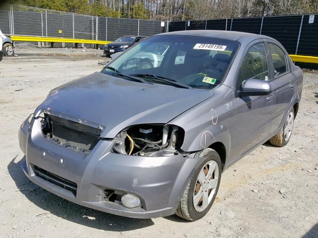 KL1TG5DE6BB266374 - 2011 CHEVROLET AVEO LT GRAY photo 2