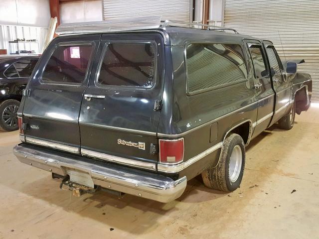 1GNER16K6JF161324 - 1988 CHEVROLET SUBURBAN R BLACK photo 4