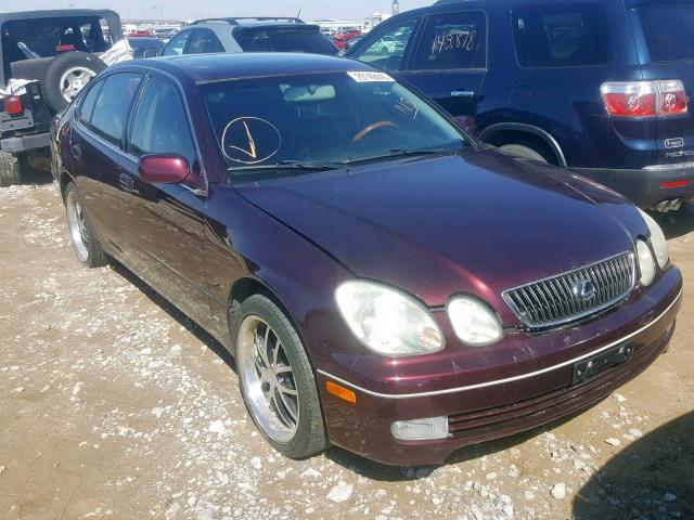 JT8BL69S320008358 - 2002 LEXUS GS 430 BURGUNDY photo 1