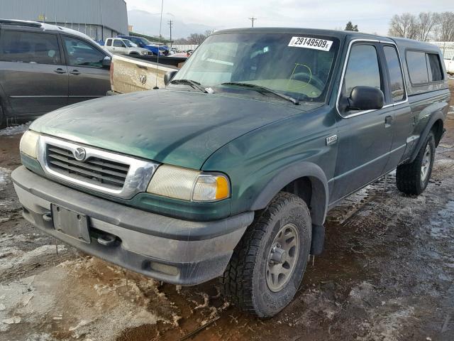 4F4ZR17X1XTM17598 - 1999 MAZDA B4000 CAB GREEN photo 2