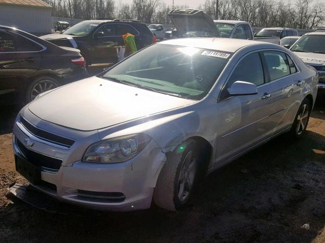 1G1ZC5E00CF345477 - 2012 CHEVROLET MALIBU 1LT ნაცრისფერი ფოტო 2