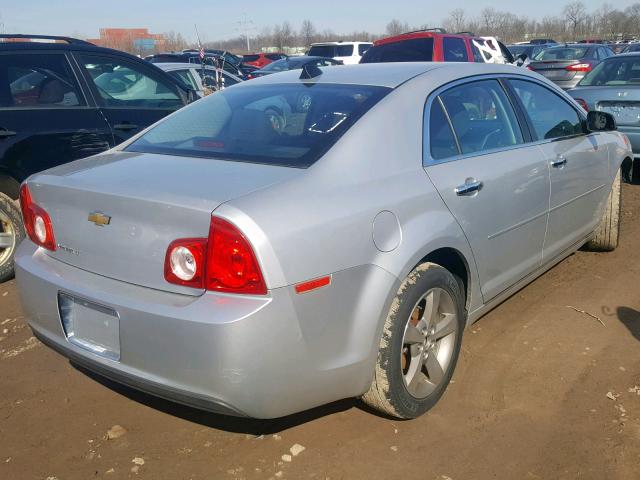 1G1ZC5E00CF345477 - 2012 CHEVROLET MALIBU 1LT ნაცრისფერი ფოტო 4