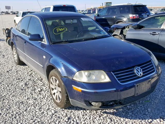 WVWPD63B23P341463 - 2003 VOLKSWAGEN PASSAT GLS BLUE photo 1