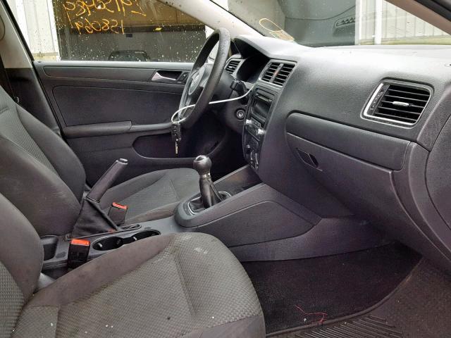 3VW1K7AJ9CM354306 - 2012 VOLKSWAGEN JETTA BASE SILVER photo 5