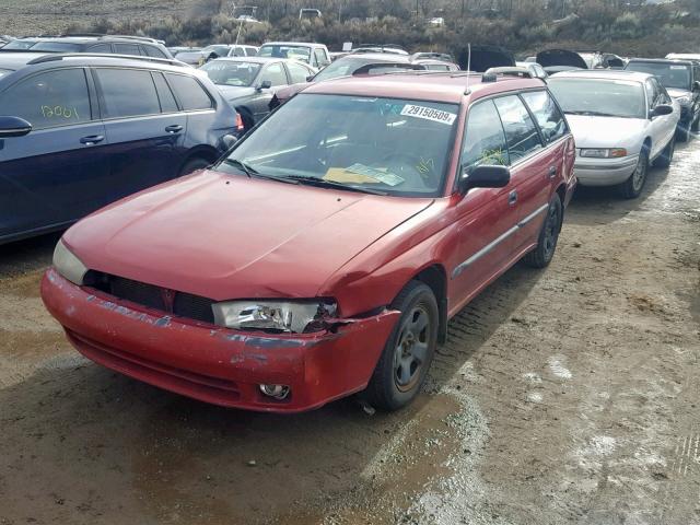 4S3BK4355T7931333 - 1996 SUBARU LEGACY L BURGUNDY photo 2