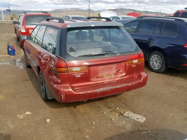 4S3BK4355T7931333 - 1996 SUBARU LEGACY L BURGUNDY photo 3