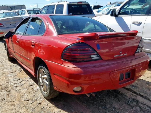 1G2NF52E74C207052 - 2004 PONTIAC GRAND AM S RED photo 3