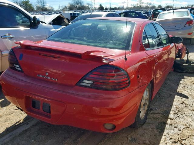 1G2NF52E74C207052 - 2004 PONTIAC GRAND AM S RED photo 4