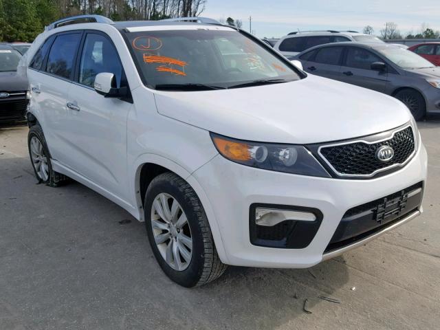 5XYKWDA20DG377863 - 2013 KIA SORENTO SX WHITE photo 1