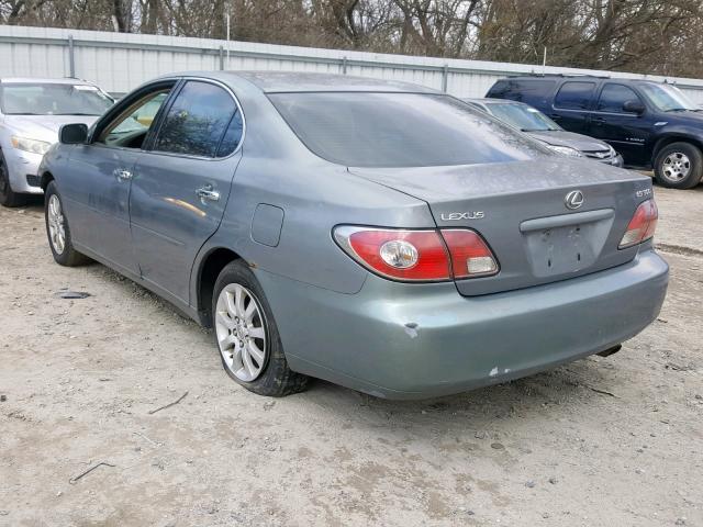 JTHBF30G225024925 - 2002 LEXUS ES 300 GREEN photo 3