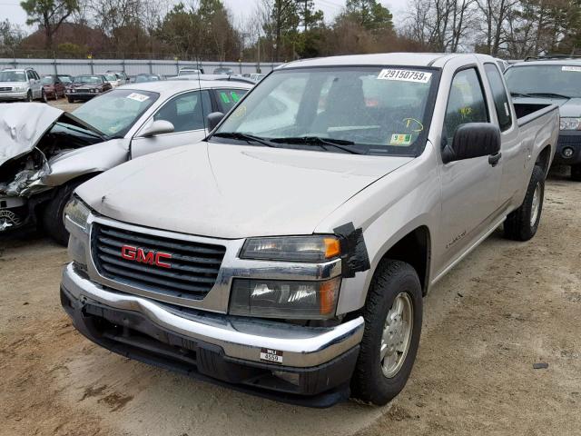1GTCS196758190831 - 2005 GMC CANYON TAN photo 2