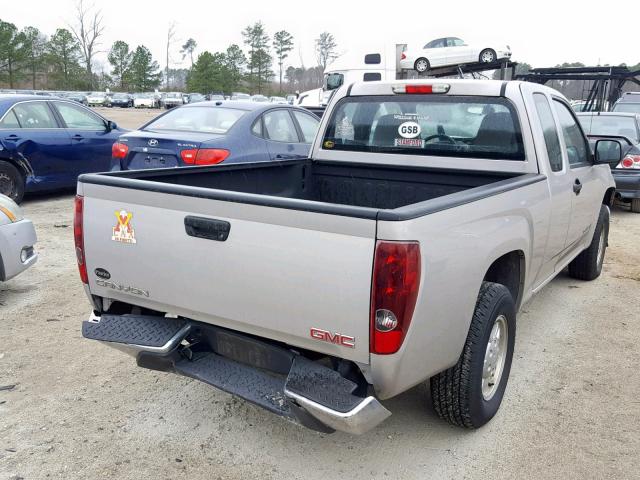 1GTCS196758190831 - 2005 GMC CANYON TAN photo 4