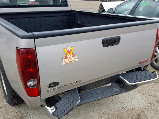 1GTCS196758190831 - 2005 GMC CANYON TAN photo 9