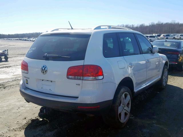 WVGZB77L07D025201 - 2007 VOLKSWAGEN TOUAREG V8 WHITE photo 4