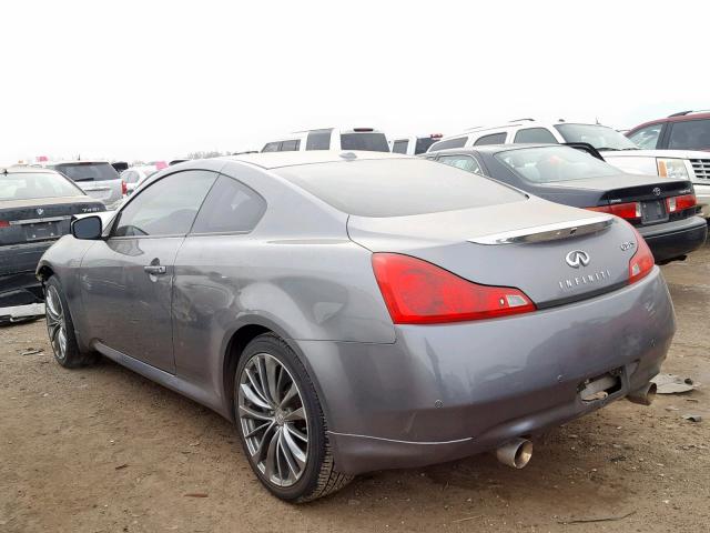 JN1CV6EL6CM470179 - 2012 INFINITI G37 GRAY photo 3