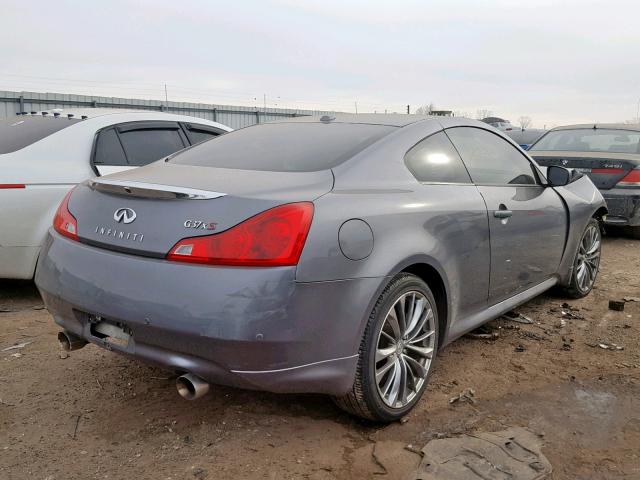 JN1CV6EL6CM470179 - 2012 INFINITI G37 GRAY photo 4