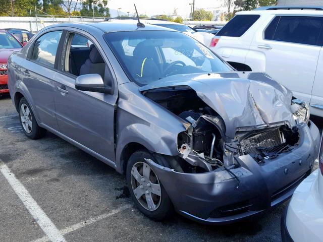 KL1TD56E59B357863 - 2009 CHEVROLET AVEO LS GRAY photo 1