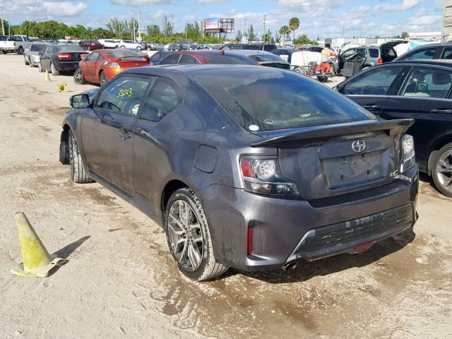 JTKJF5C72E3082305 - 2014 TOYOTA SCION TC GRAY photo 3