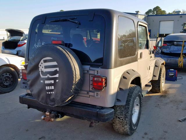 1J4FA49S51P359723 - 2001 JEEP WRANGLER / SILVER photo 4