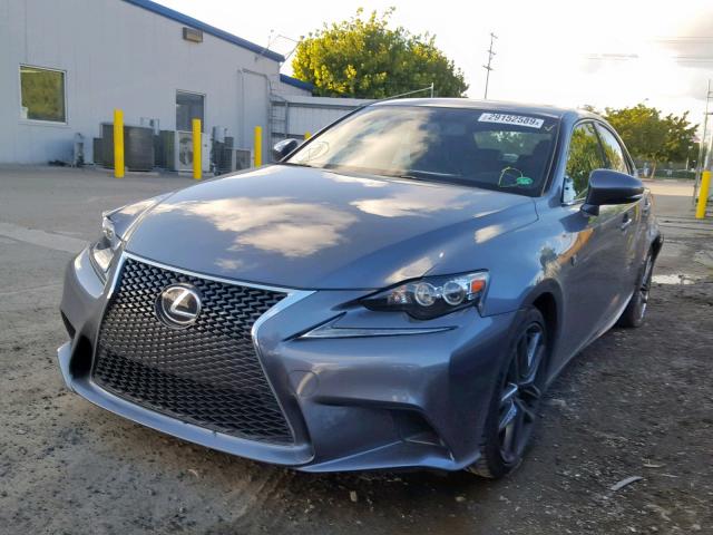 JTHBF1D21F5065068 - 2015 LEXUS IS 250 GRAY photo 2