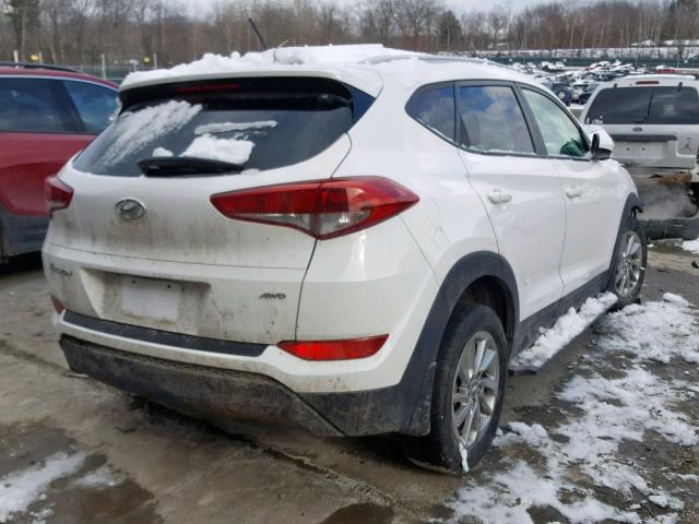 KM8J3CA44GU140114 - 2016 HYUNDAI TUCSON LIM WHITE photo 4