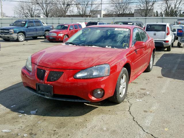 2G2WP552981123975 - 2008 PONTIAC GRAND PRIX RED photo 2