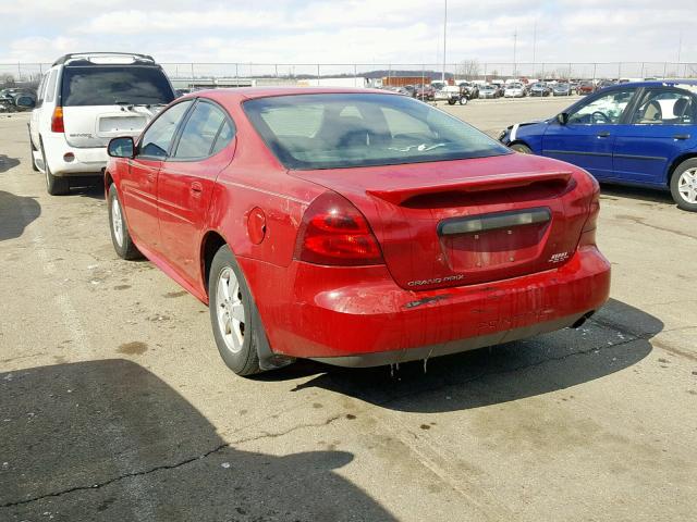 2G2WP552981123975 - 2008 PONTIAC GRAND PRIX RED photo 3