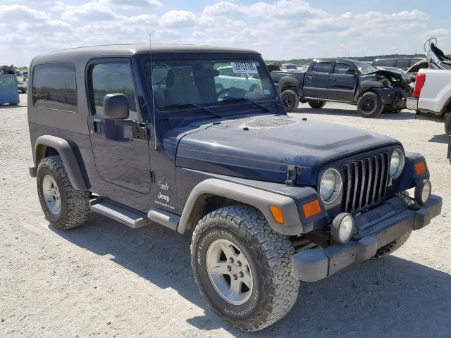 1J4FA44S06P726168 - 2006 JEEP WRANGLER / BLUE photo 1