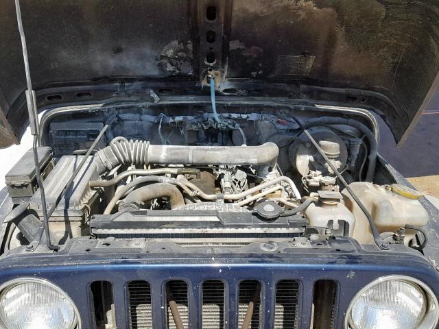 1J4FA44S06P726168 - 2006 JEEP WRANGLER / BLUE photo 7